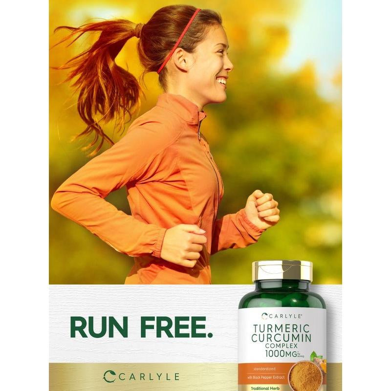 Carlyle Turmeric Curcumin with Black Pepper 1000Mg | 180 Capsules | Turmeric Complex Supplement | Non-Gmo, Gluten Free